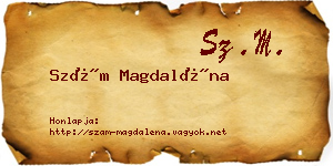 Szám Magdaléna névjegykártya